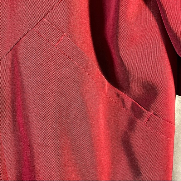 Vintage Red Full Zip Jacket With Removable Hood Size M Mid Length - Picture 5 of 8